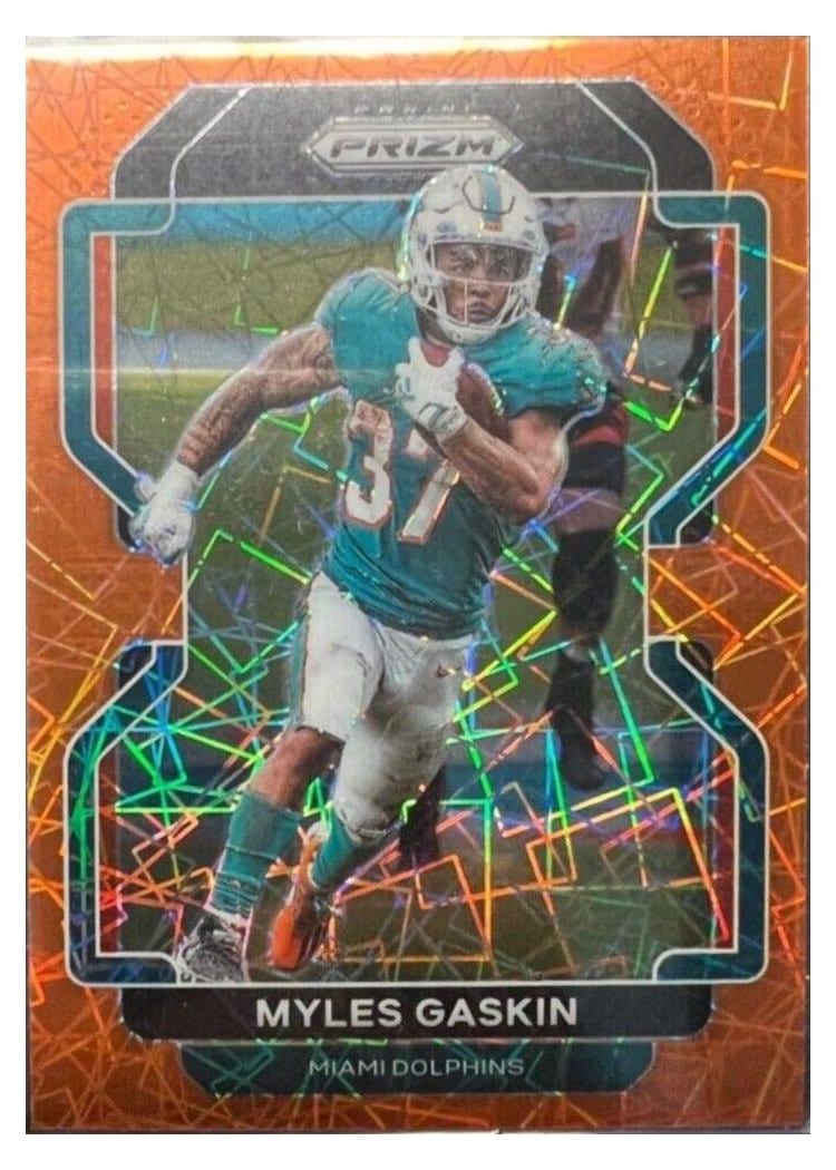 2021 Panini Prizm Base Set Myles Gaskin #108 card
