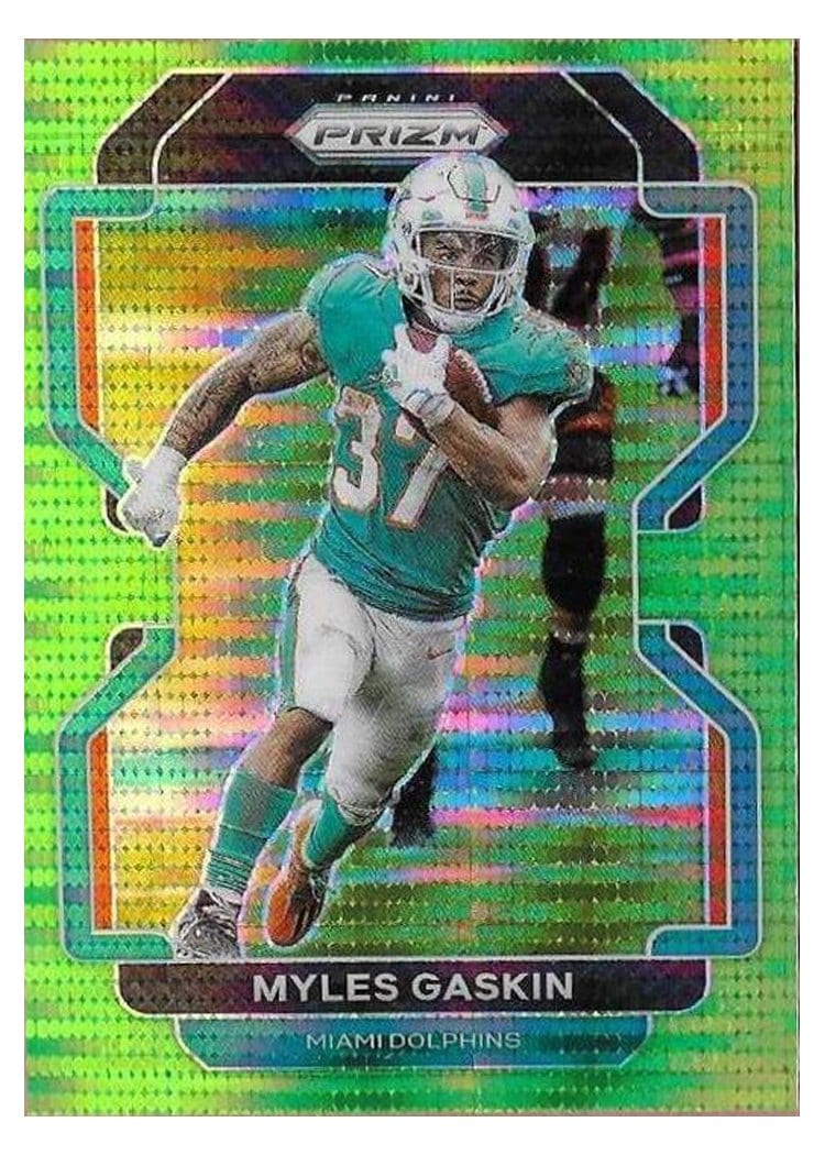 2021 Panini Prizm Base Set Myles Gaskin #108 card