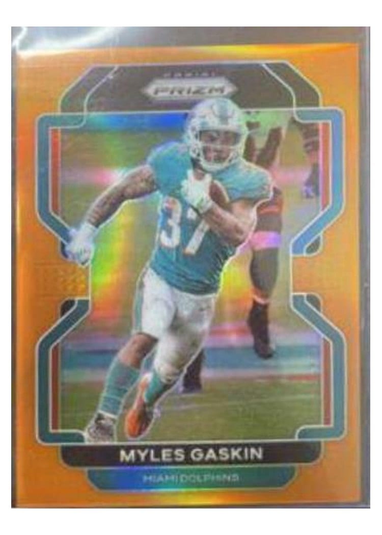 2021 Panini Prizm Base Set Myles Gaskin #108 card