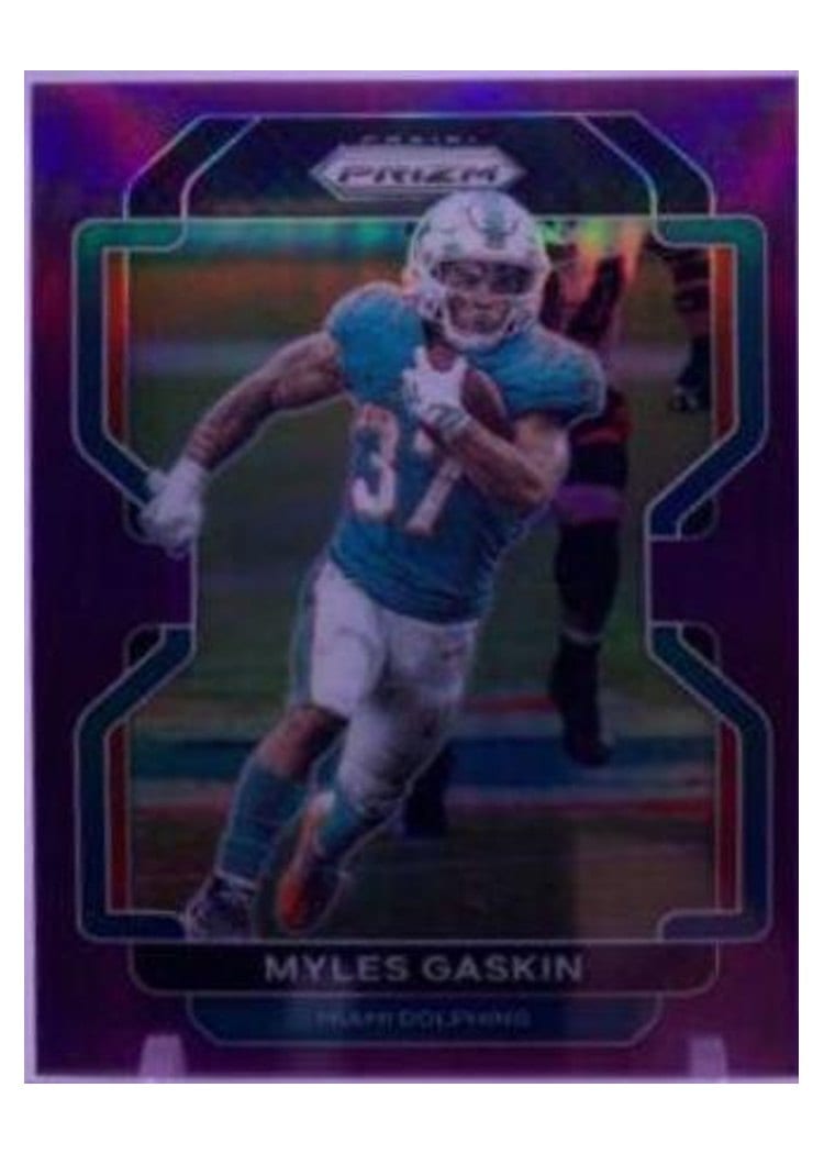 2021 Panini Prizm Base Set Myles Gaskin #108 card