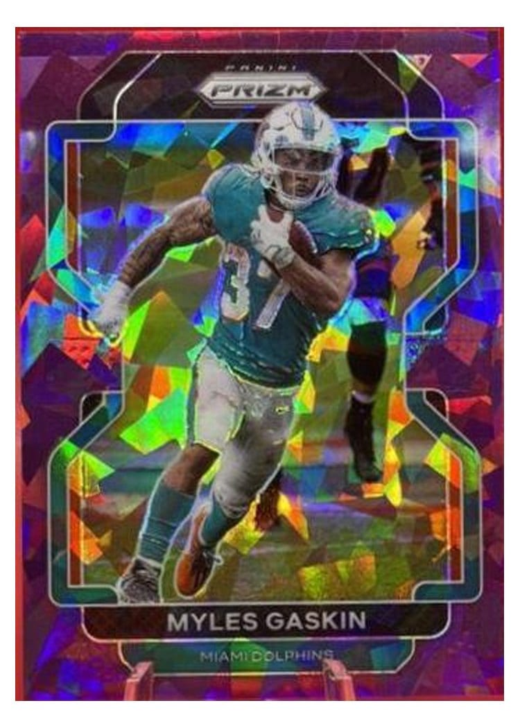2021 Panini Prizm Base Set Myles Gaskin #108 card