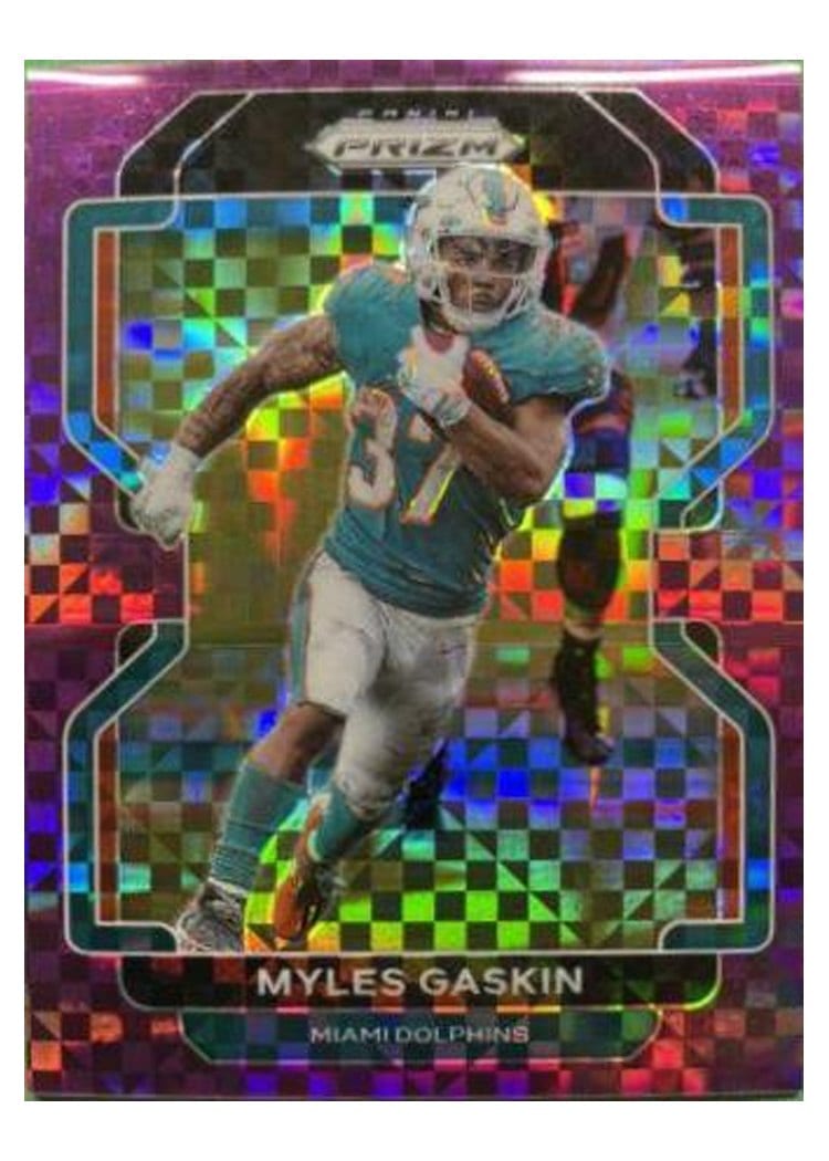 2021 Panini Prizm Base Set Myles Gaskin #108 card