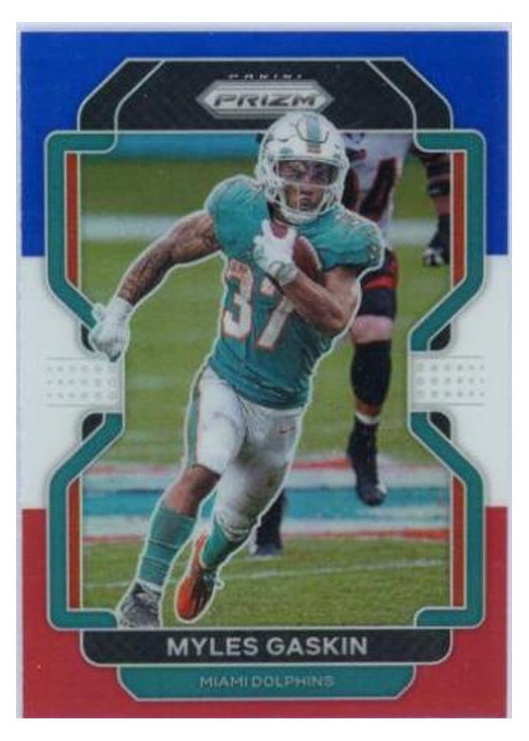 2021 Panini Prizm Base Set Myles Gaskin #108 card