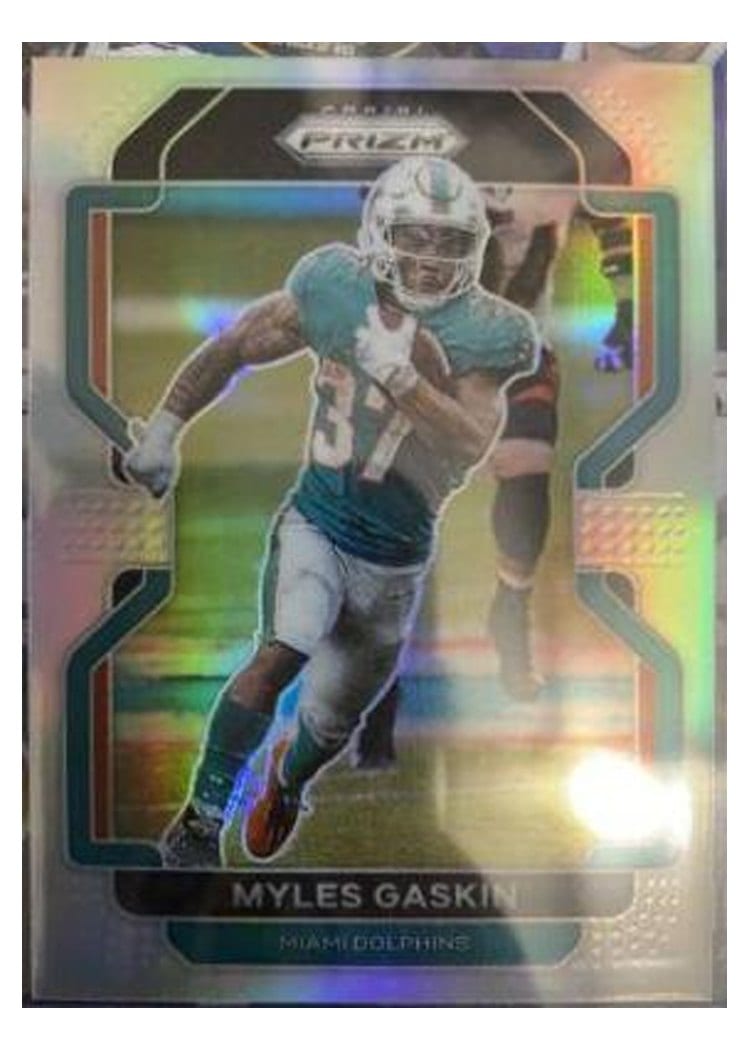 2021 Panini Prizm Base Set Myles Gaskin #108 card