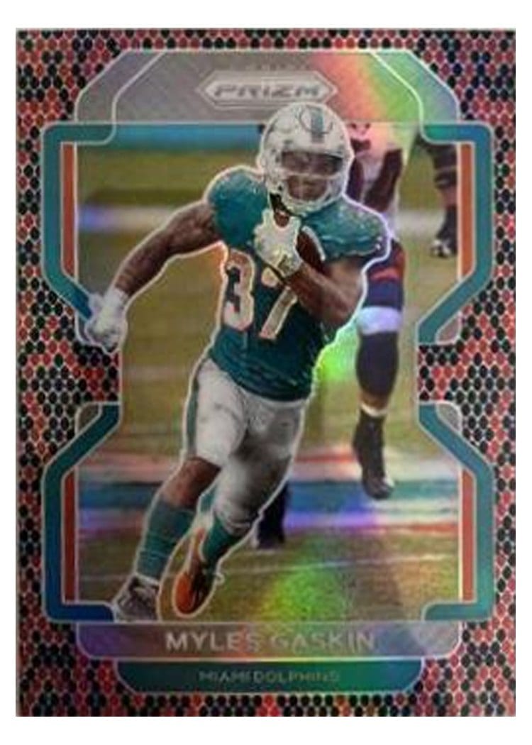 2021 Panini Prizm Base Set Myles Gaskin #108 card
