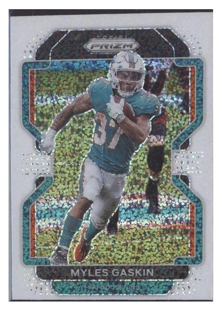 2021 Panini Prizm Base Set Myles Gaskin #108 card