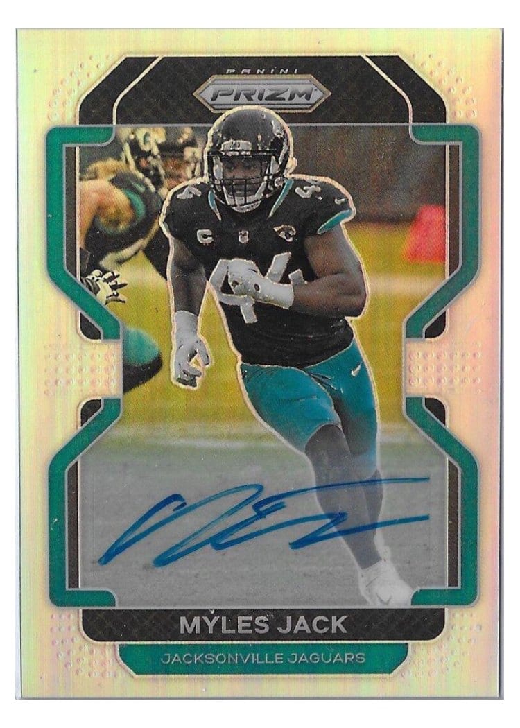 2021 Panini Prizm Base Set Myles Jack #16 card