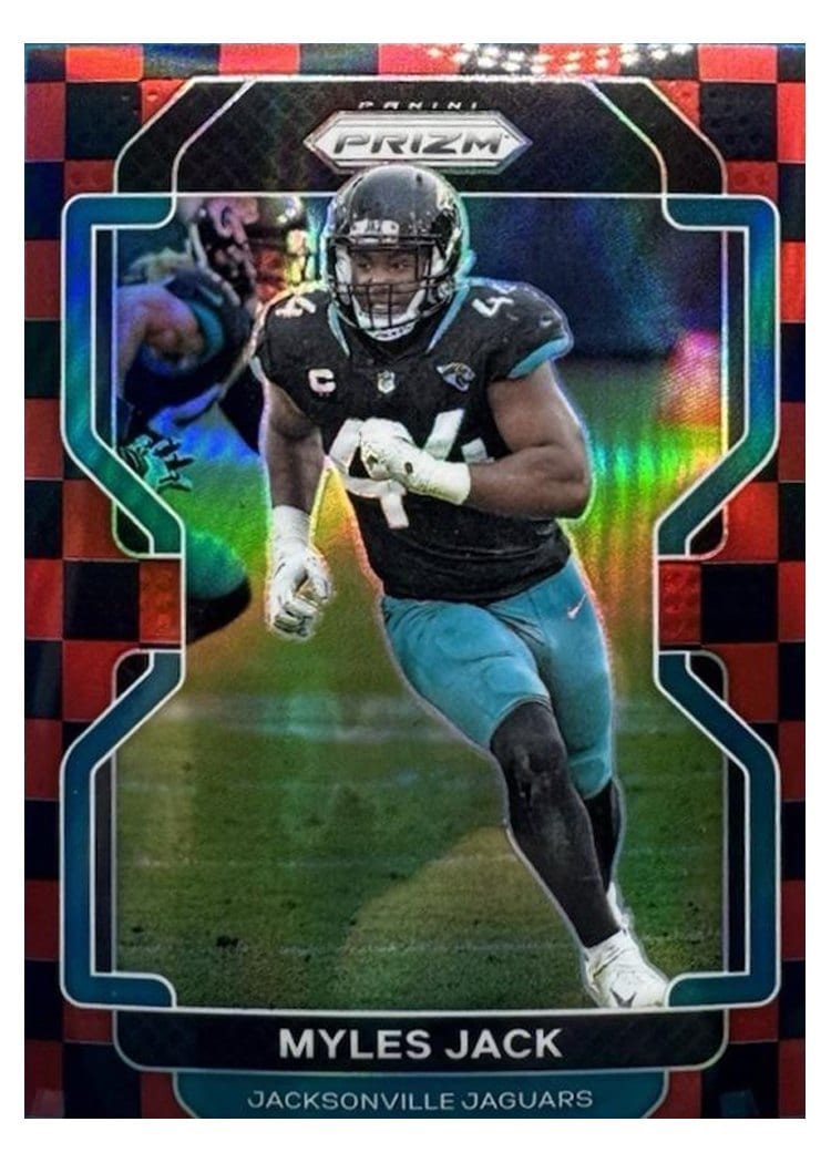 2021 Panini Prizm Base Set Myles Jack #16 card