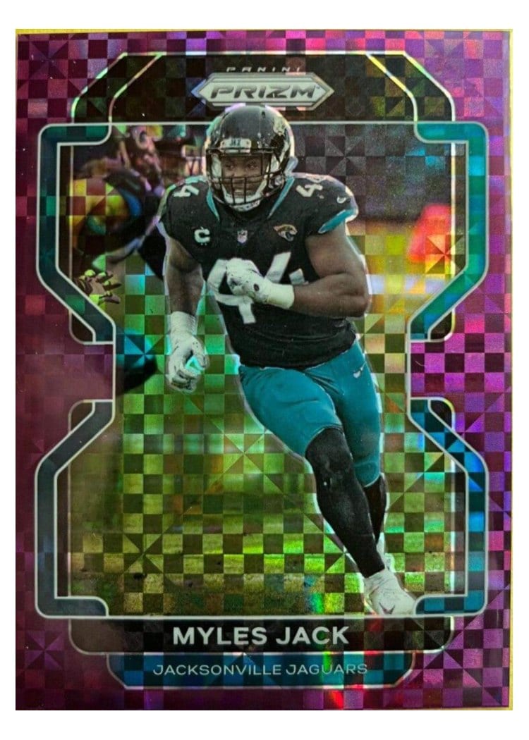2021 Panini Prizm Base Set Myles Jack #16 card