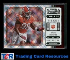 2023 Panini Chronicles Draft Picks Contenders College Ticket Myles Murphy #22 card