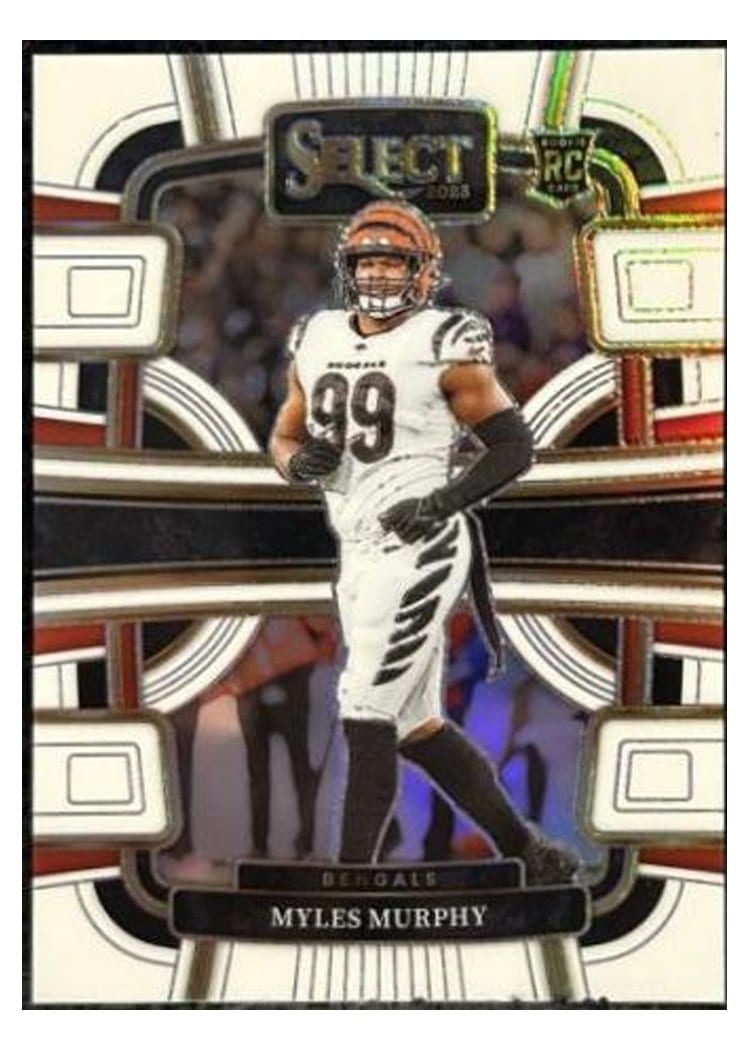 2023 Panini Select Base Set Myles Murphy White Prizm #22 card