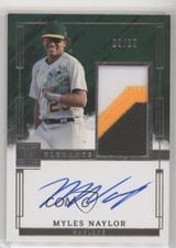 2024 Panini Impeccable Elegance Prospect Jersey Autographs Myles Naylor #EPJ-MN card