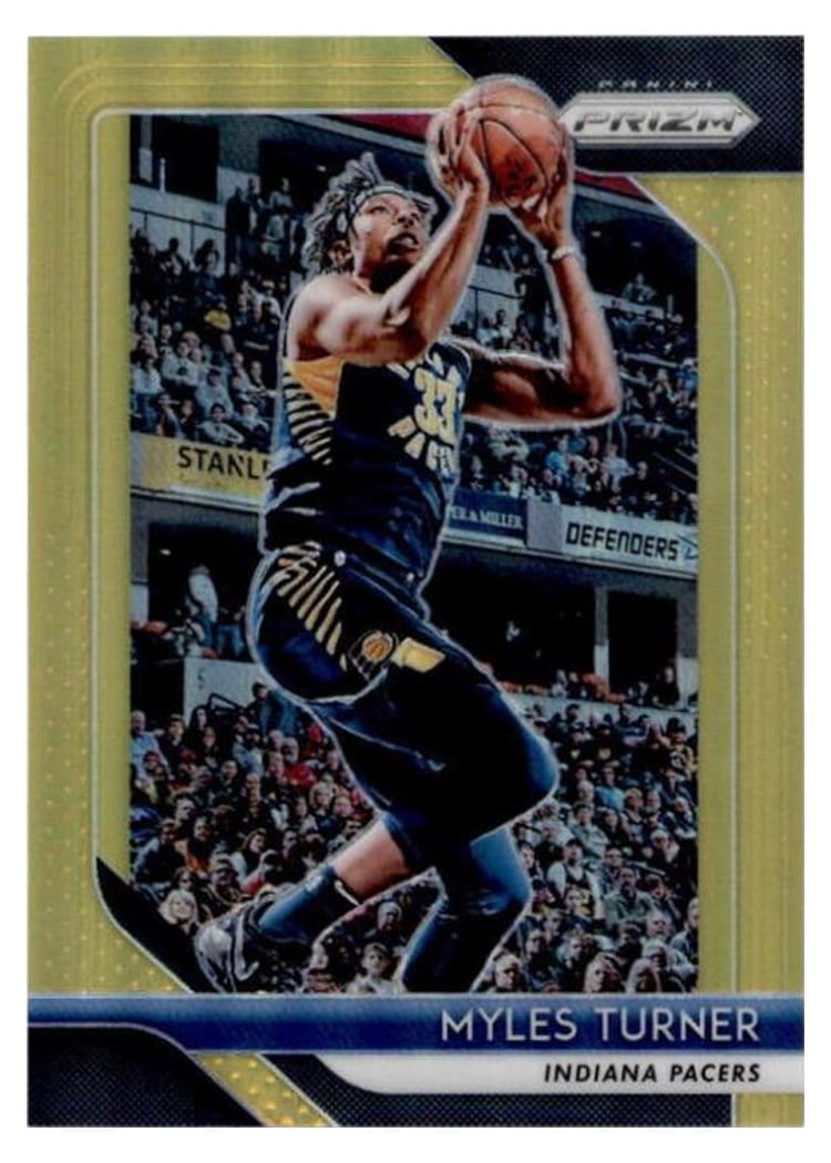 2018-19 Panini Prizm Base Set Myles Turner #164 card