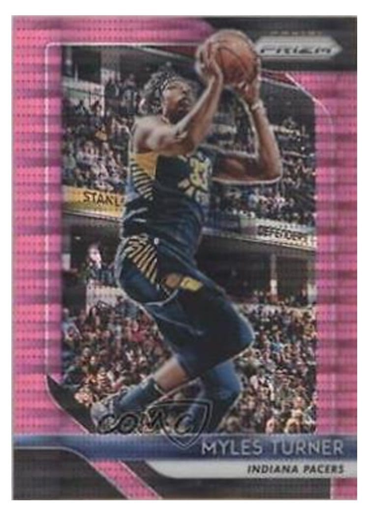 2018-19 Panini Prizm Base Set Myles Turner #164 card