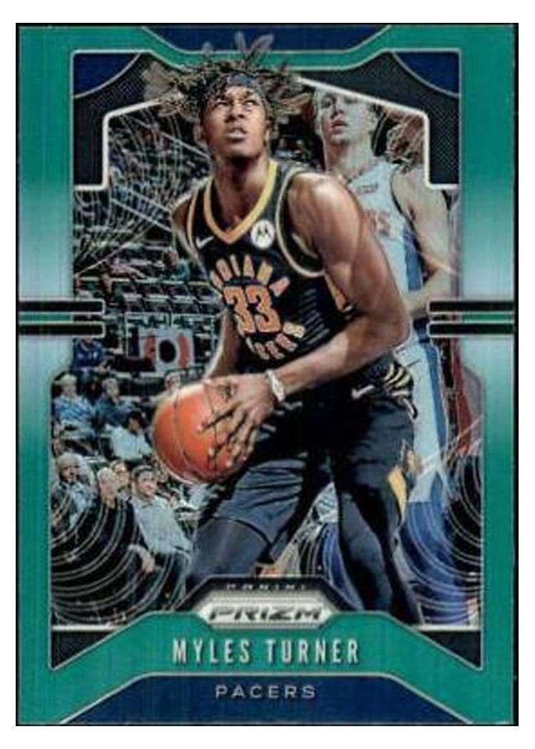 2019-20 Panini Prizm Base Set Myles Turner #216 card