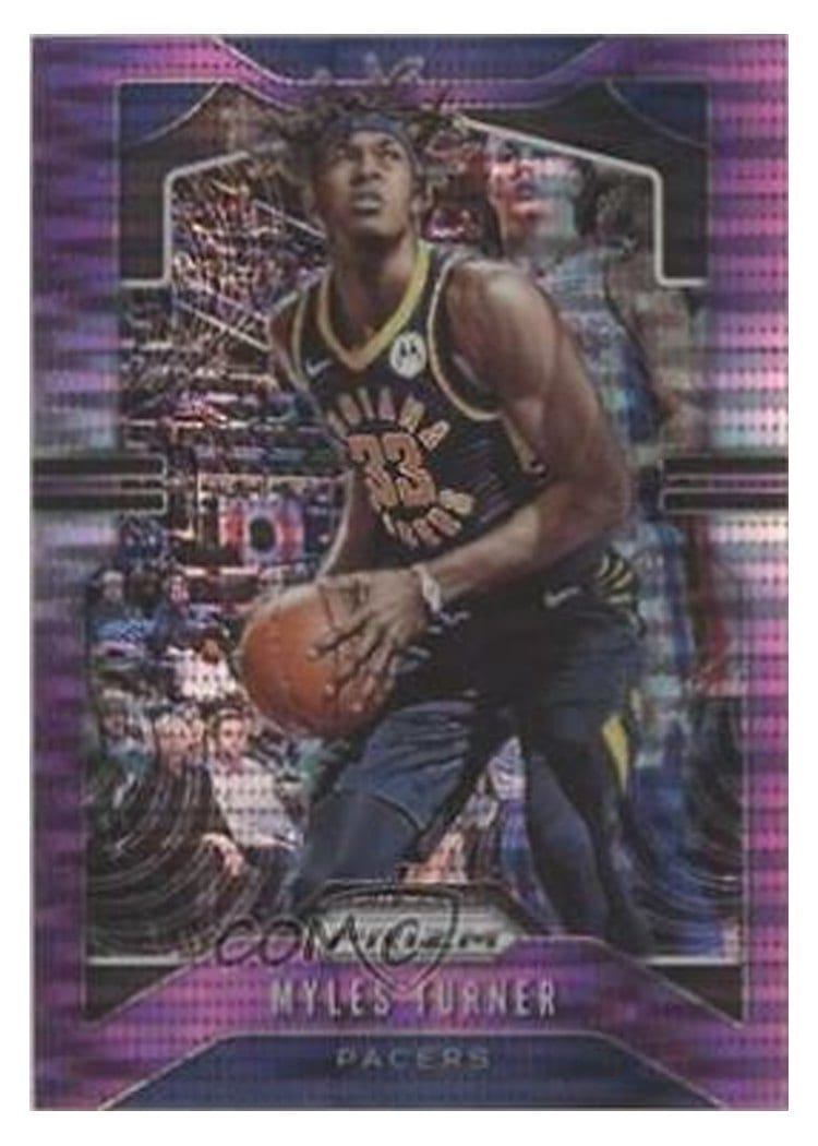 2019-20 Panini Prizm Base Set Myles Turner #216 card