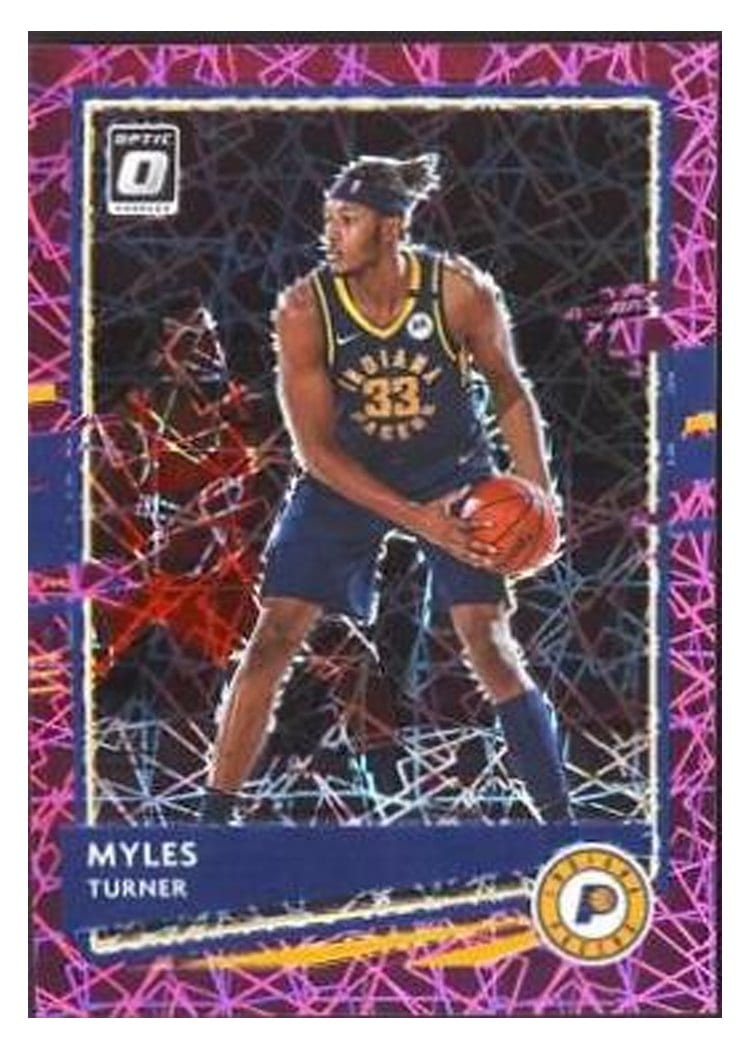 2020-21 Donruss Optic Base Set Myles Turner #38 card