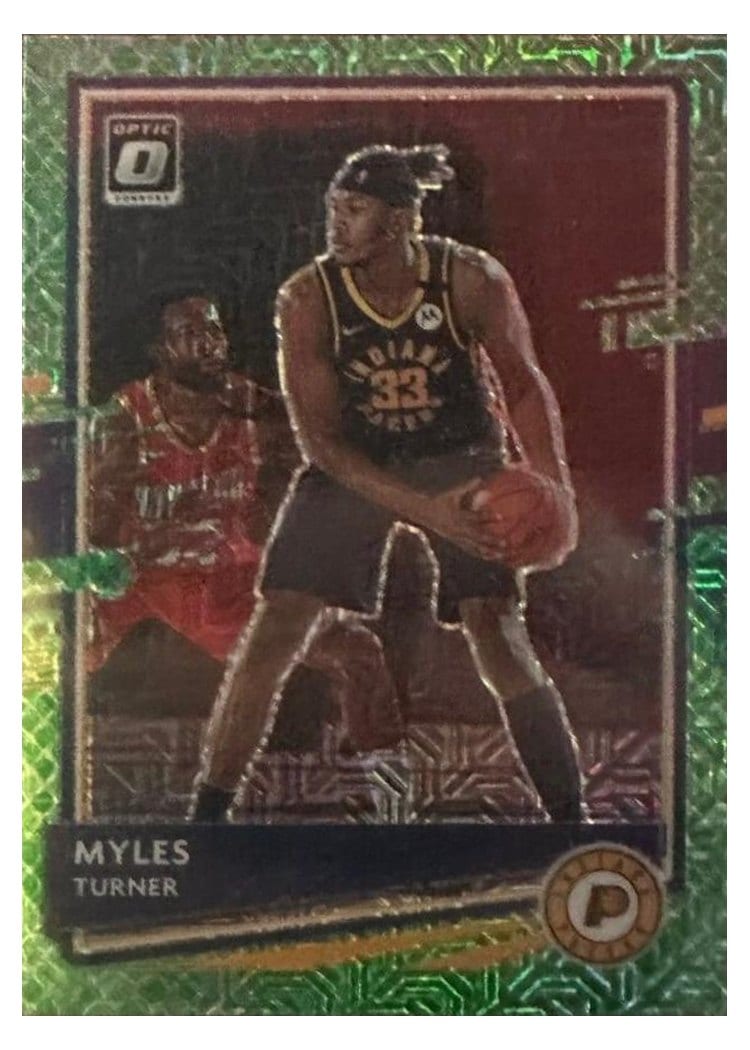 2020-21 Donruss Optic Base Set Myles Turner #38 card