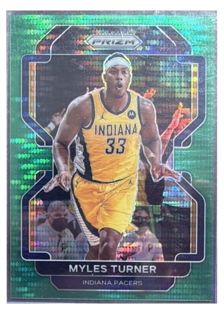 2021-22 Panini Prizm Base Set Myles Turner #175 card