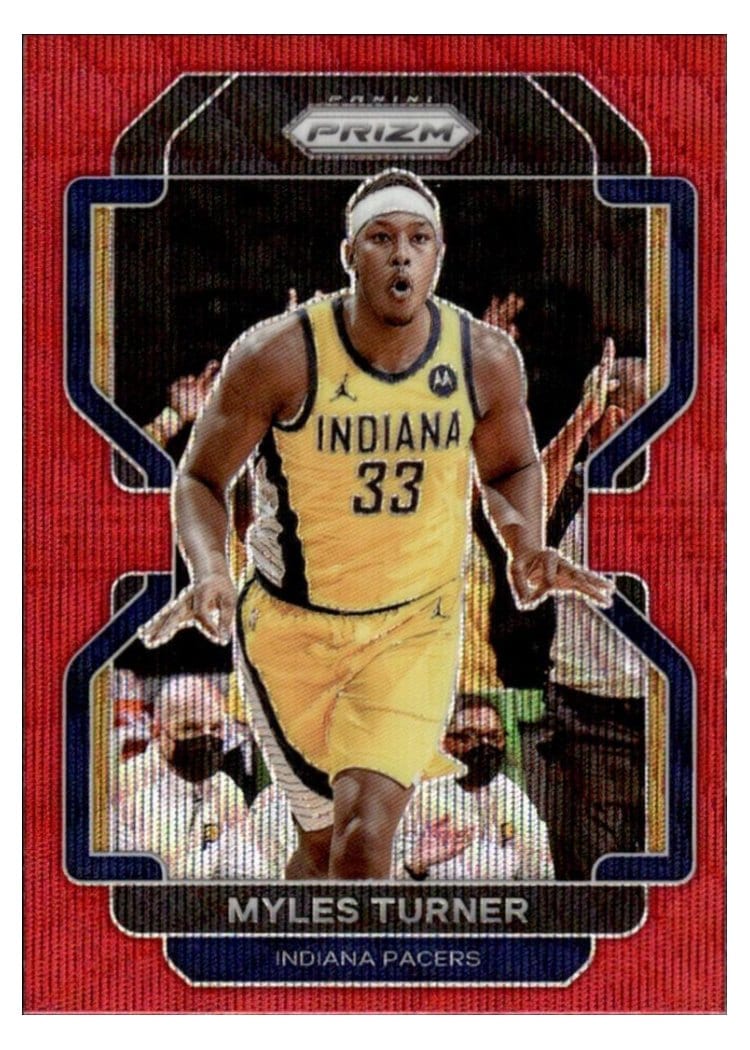 2021-22 Panini Prizm Base Set Myles Turner #175 card