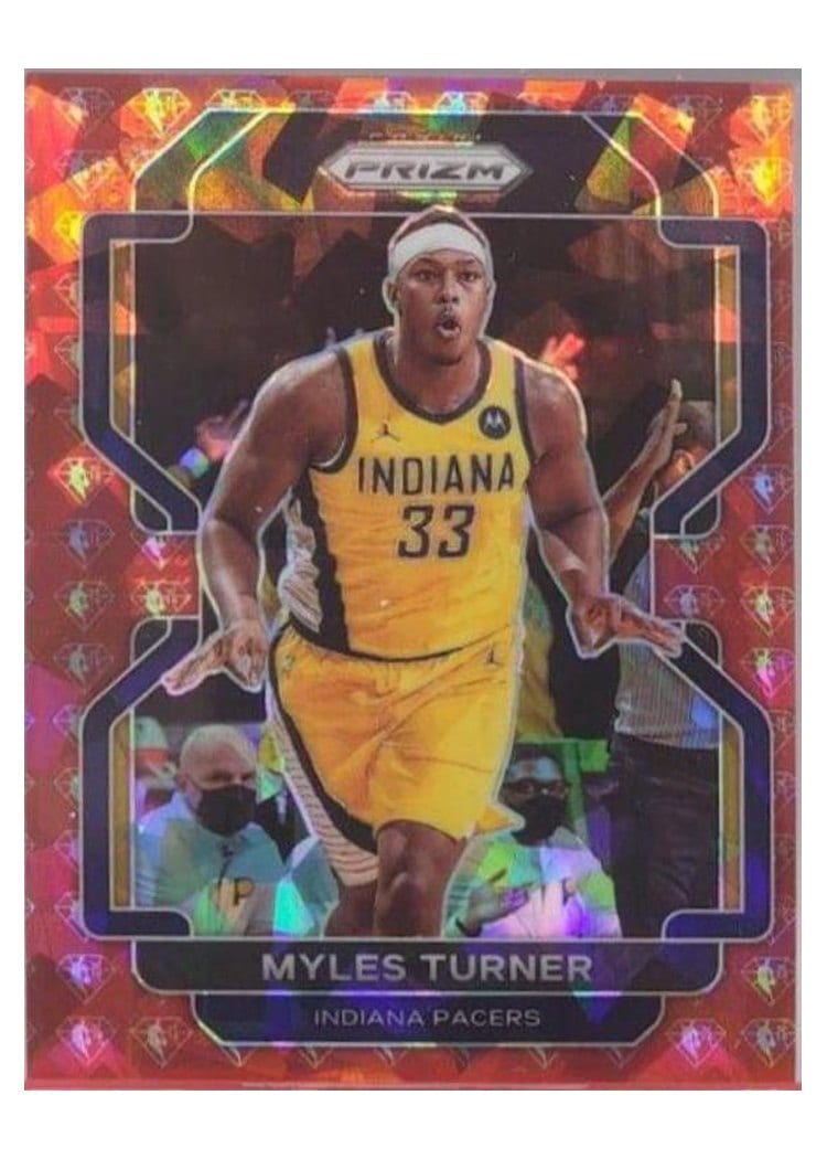 2021-22 Panini Prizm Base Set Myles Turner #175 card