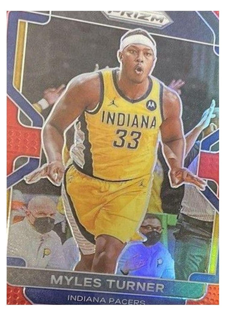2021-22 Panini Prizm Base Set Myles Turner #175 card