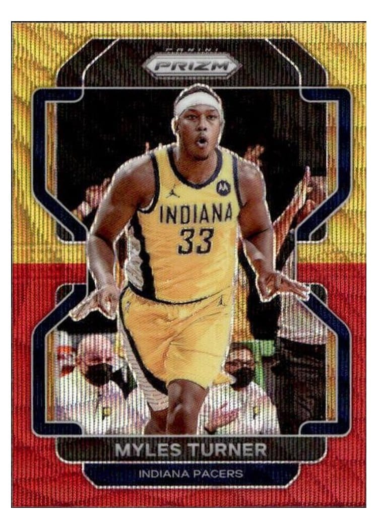 2021-22 Panini Prizm Base Set Myles Turner #175 card