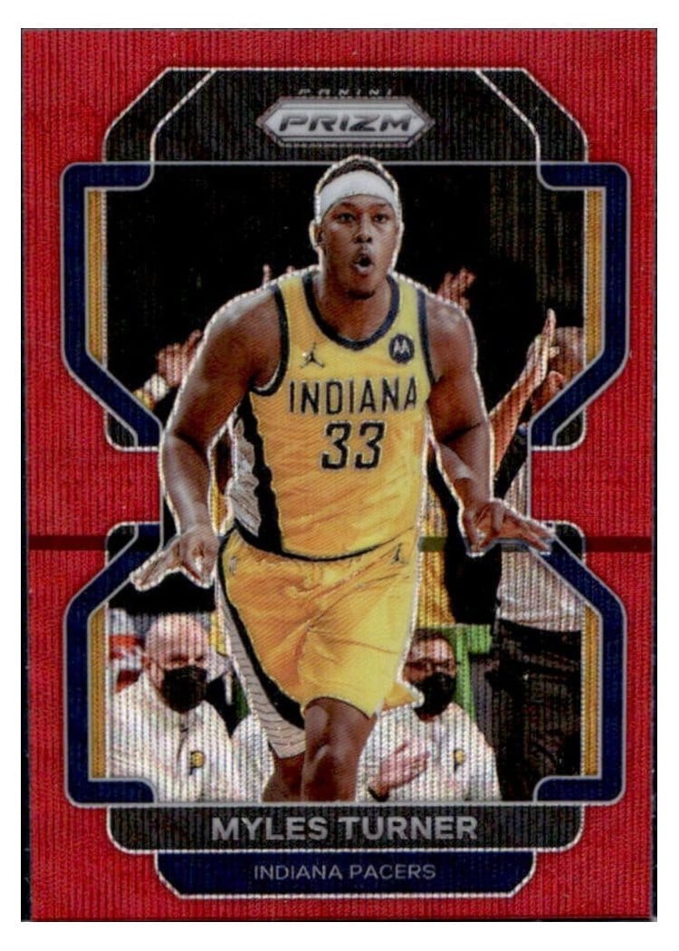2021-22 Panini Prizm Base Set Myles Turner #175 card