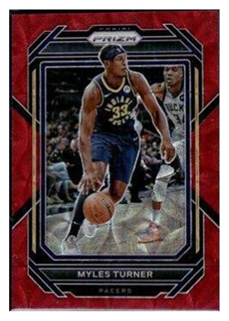 2022-23 Panini Prizm Base Set Myles Turner #108 card