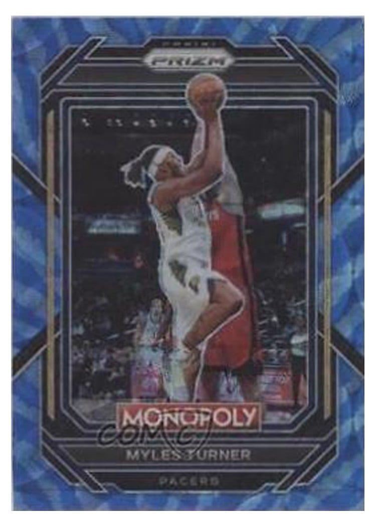 2022-23 Panini Prizm Base Set Myles Turner #108 card