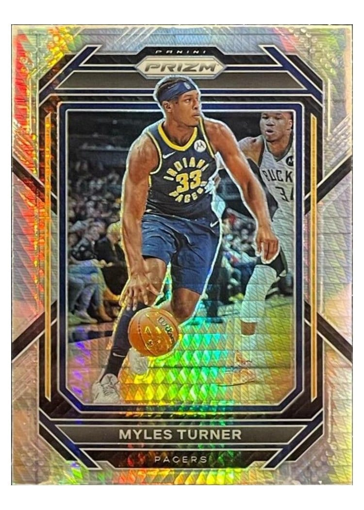 2022-23 Panini Prizm Base Set Myles Turner #108 card