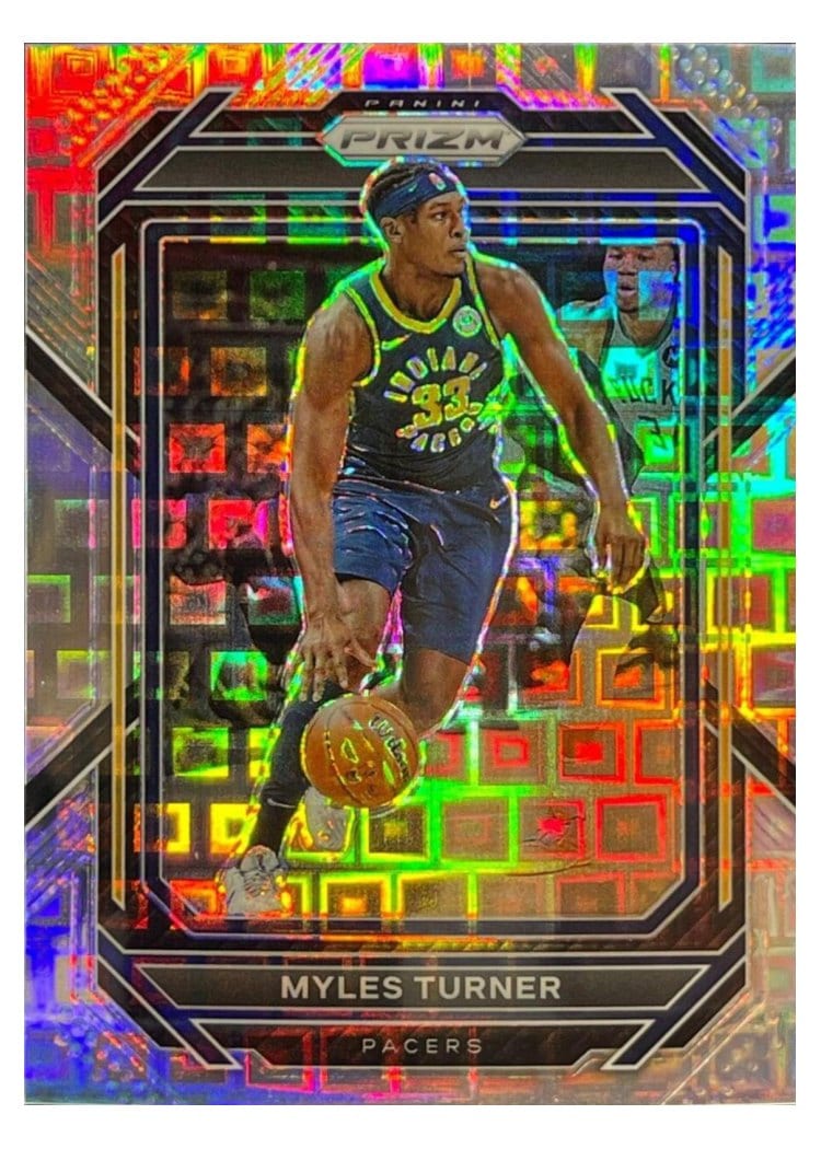 2022-23 Panini Prizm Base Set Myles Turner #108 card