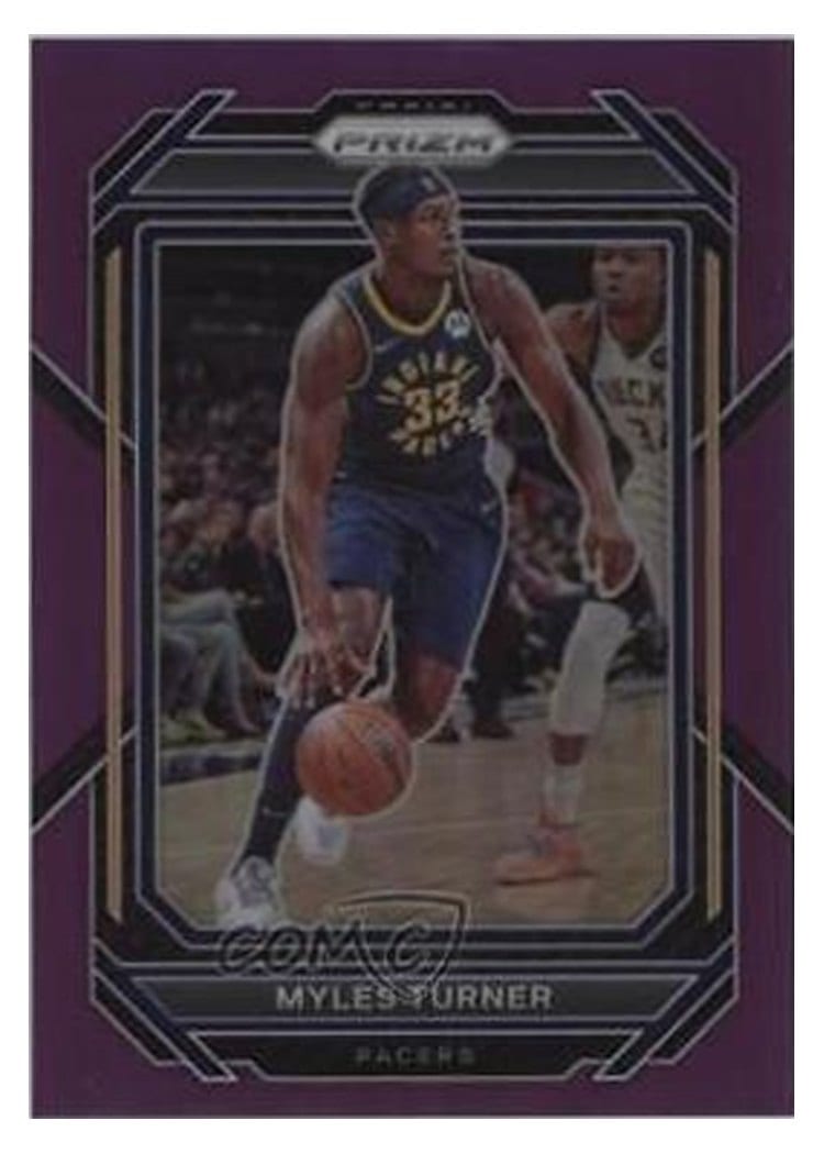 2022-23 Panini Prizm Base Set Myles Turner #108 card