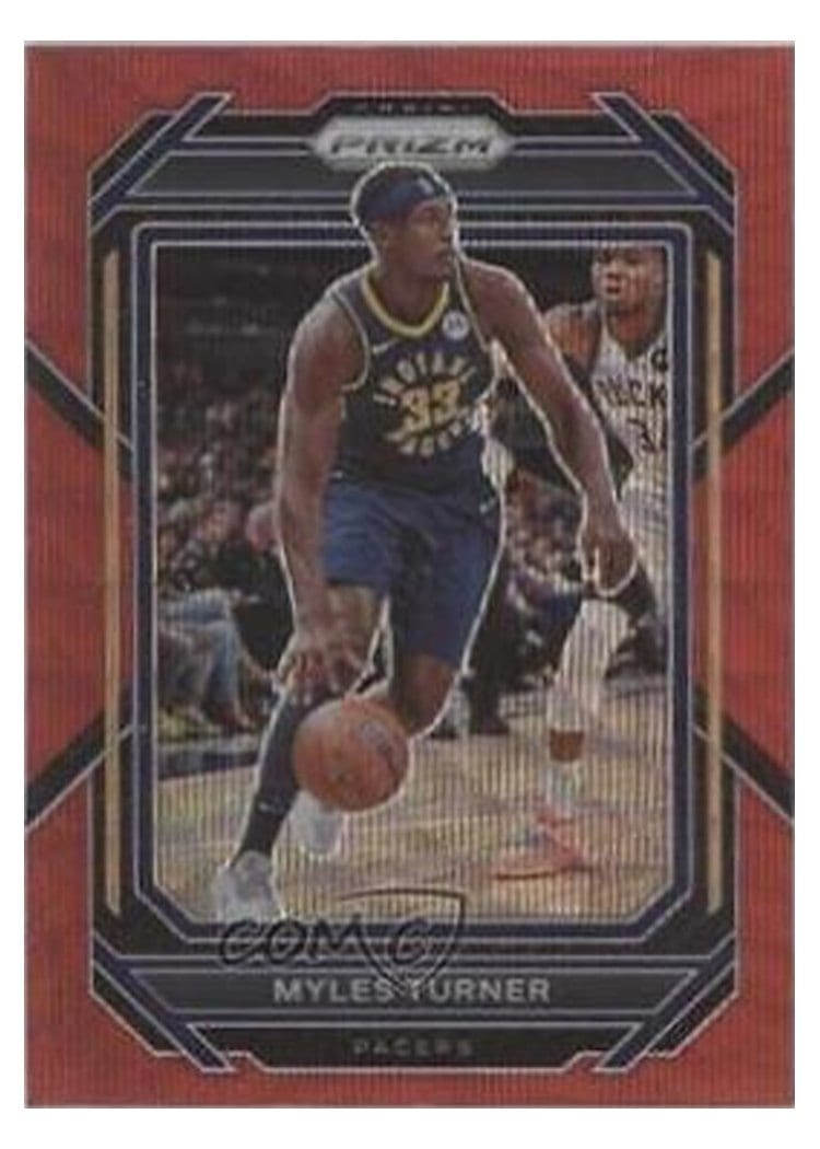2022-23 Panini Prizm Base Set Myles Turner #108 card