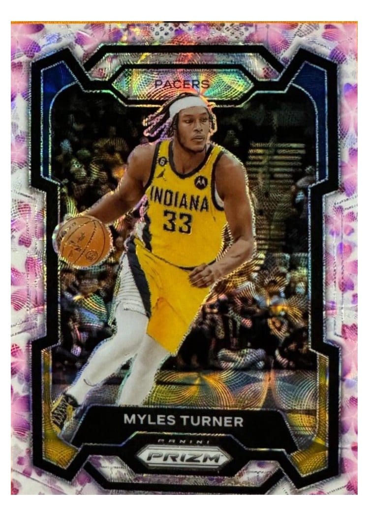 2023-24 Panini Prizm Base Set Myles Turner #34 card