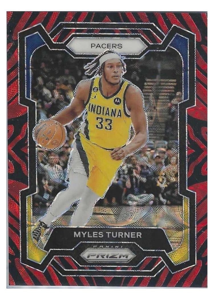 2023-24 Panini Prizm Base Set Myles Turner #34 card