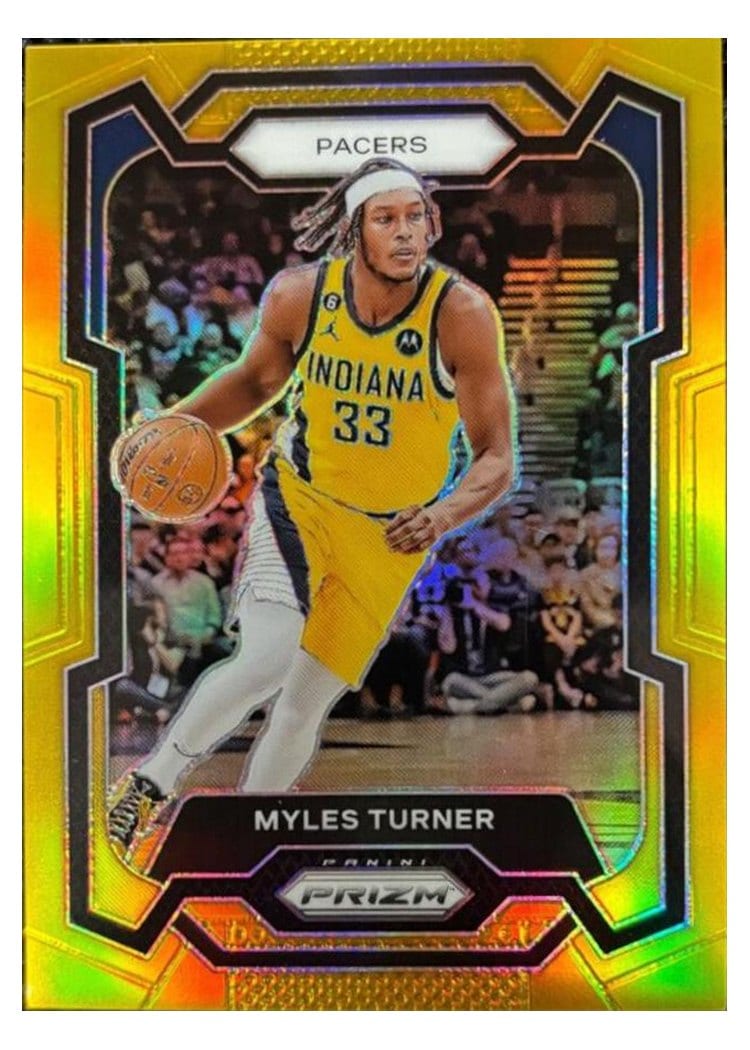 2023-24 Panini Prizm Base Set Myles Turner #34 card