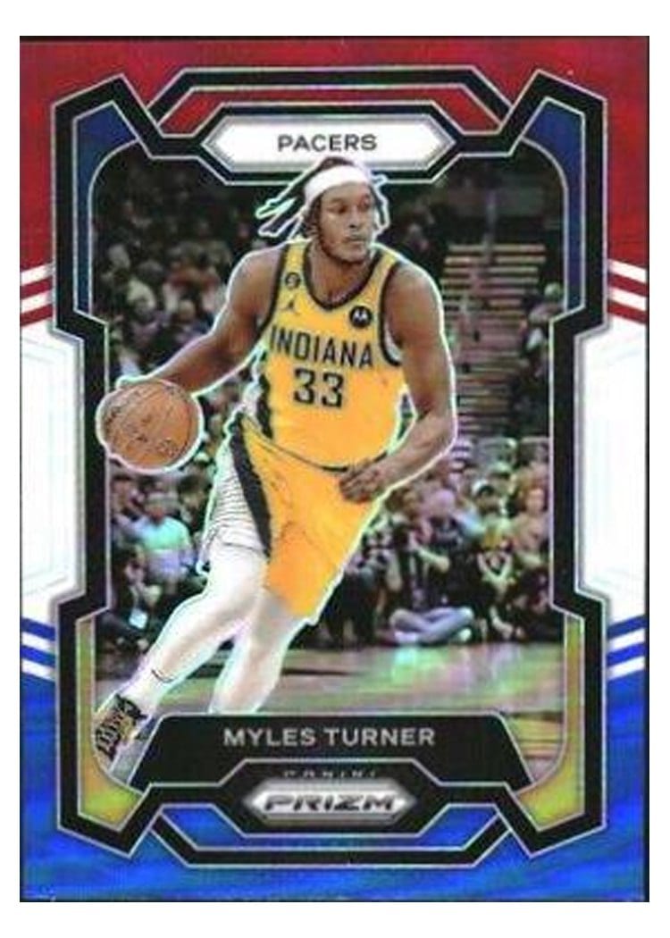 2023-24 Panini Prizm Base Set Myles Turner #34 card