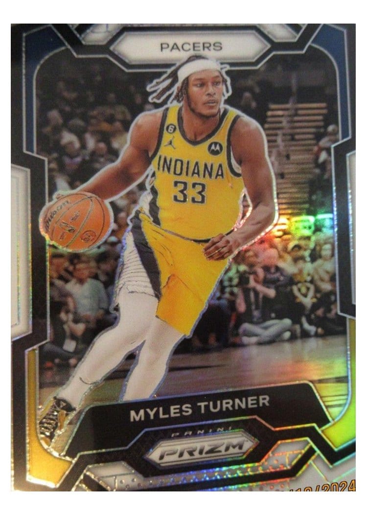 2023-24 Panini Prizm Base Set Myles Turner #34 card