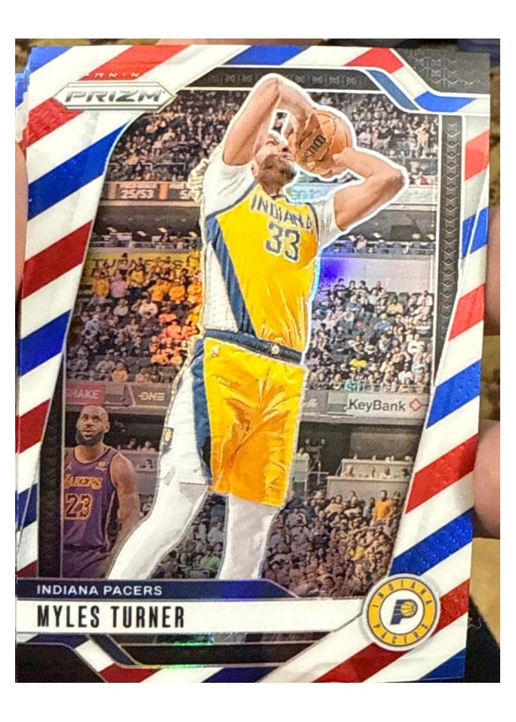 2024-25 Panini Prizm Base Set Myles Turner #115 card