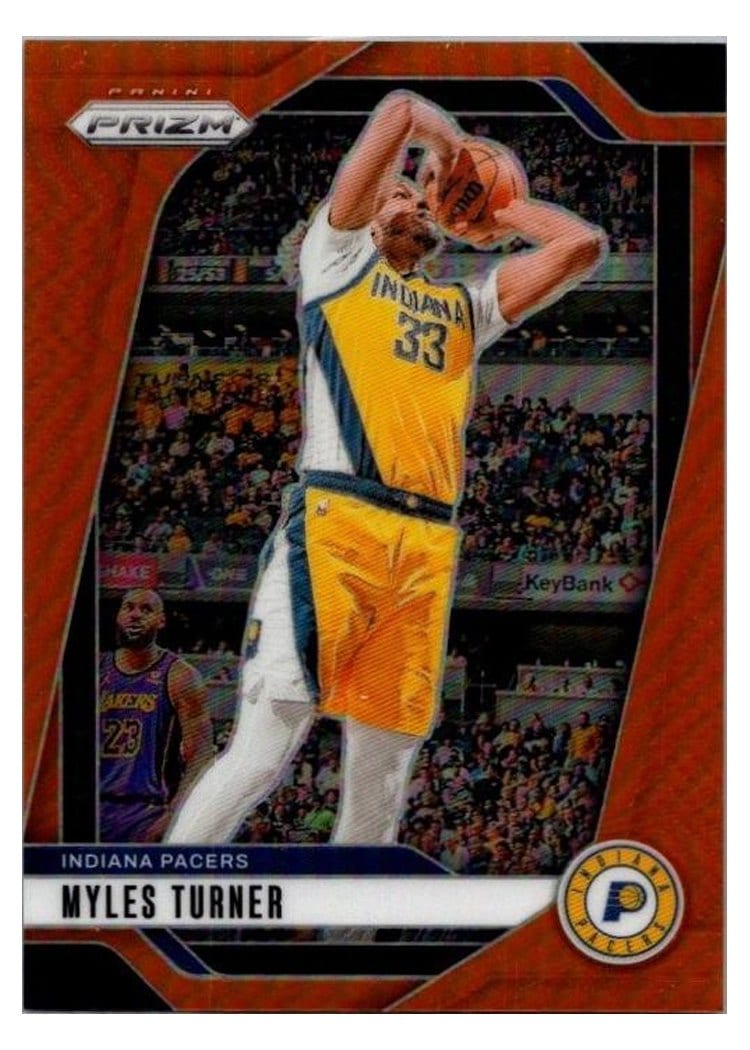 2024-25 Panini Prizm Base Set Myles Turner #115 card