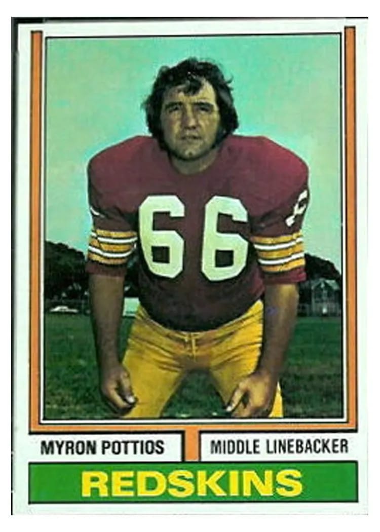 1974 Topps Myron Pottios #484 card