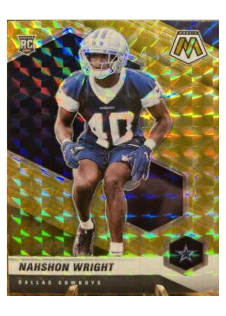 2021 Panini Mosaic Base Set Nahshon Wright #349 card