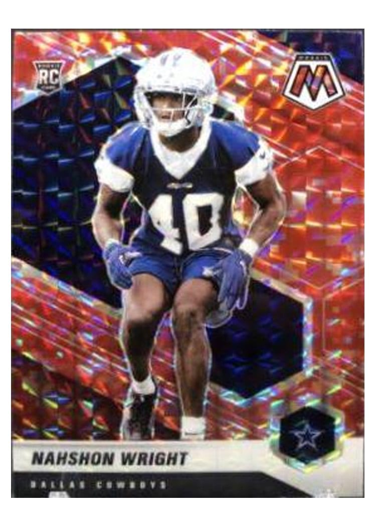 2021 Panini Mosaic Base Set Nahshon Wright #349 card