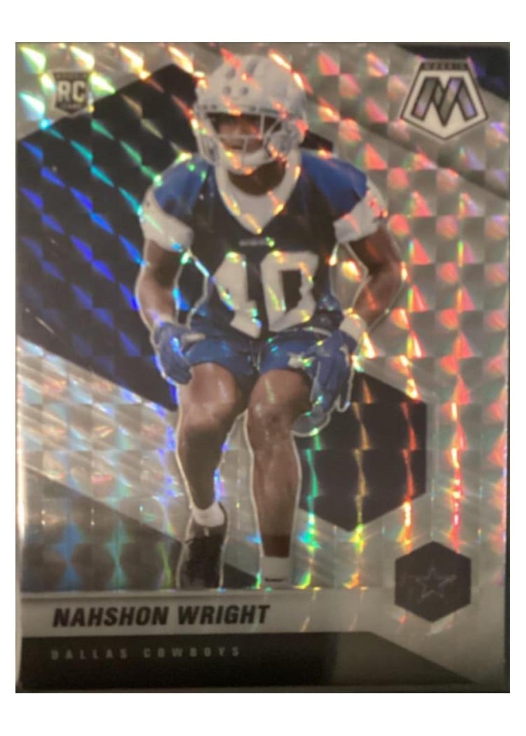 2021 Panini Mosaic Base Set Nahshon Wright #349 card