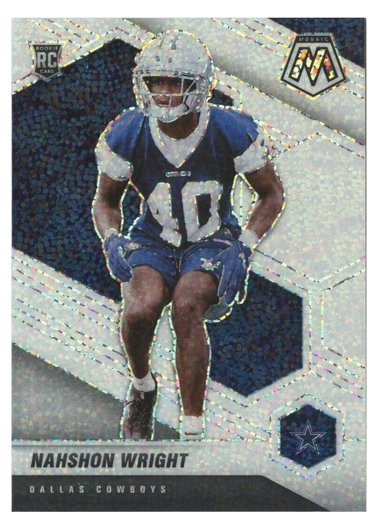 2021 Panini Mosaic Base Set Nahshon Wright #349 card