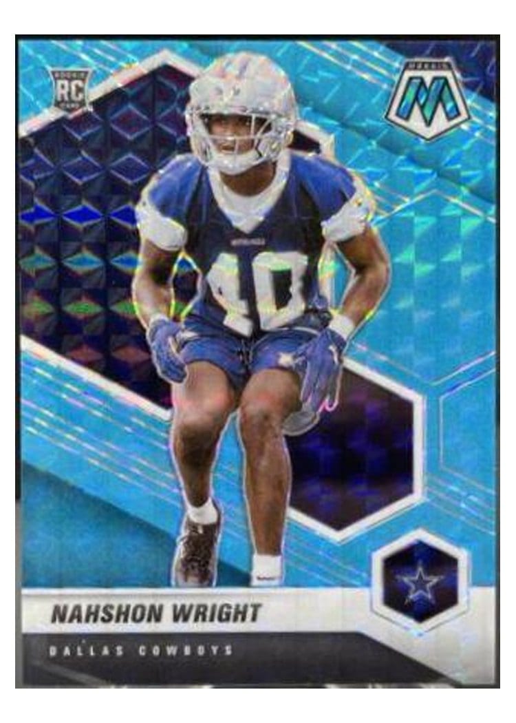 2021 Panini Mosaic Base Set Nahshon Wright #349 card