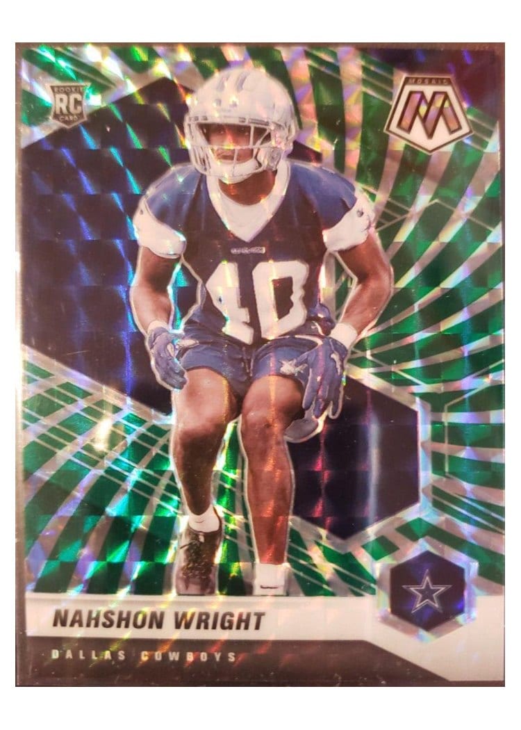 2021 Panini Mosaic Base Set Nahshon Wright #349 card