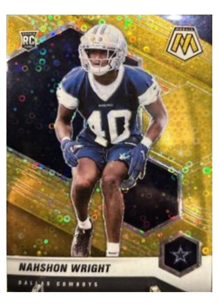 2021 Panini Mosaic Base Set Nahshon Wright #349 card