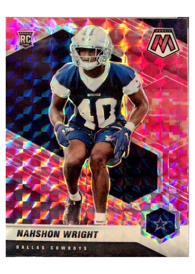2021 Panini Mosaic Base Set Nahshon Wright #349 card
